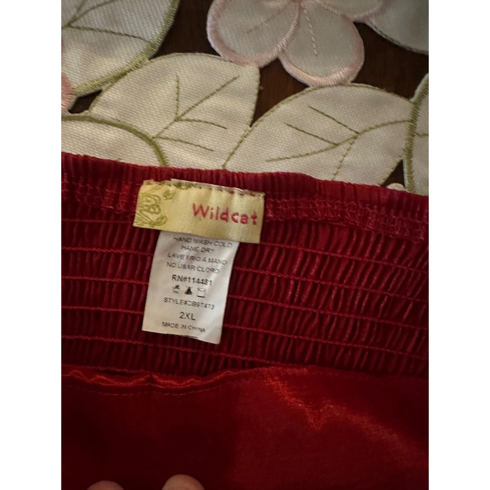 Wildcat Vintage Bedazzled Top Women 2XL Red Embellished - Picture 6 of 6